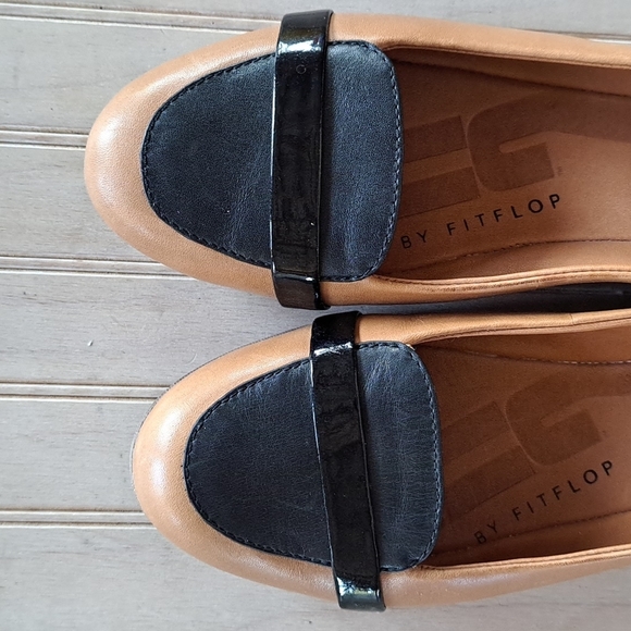Fitflop Leather Two Toned Super Comfy  Quality Leather Flats Size Eur 36 (6) - Picture 2 of 10